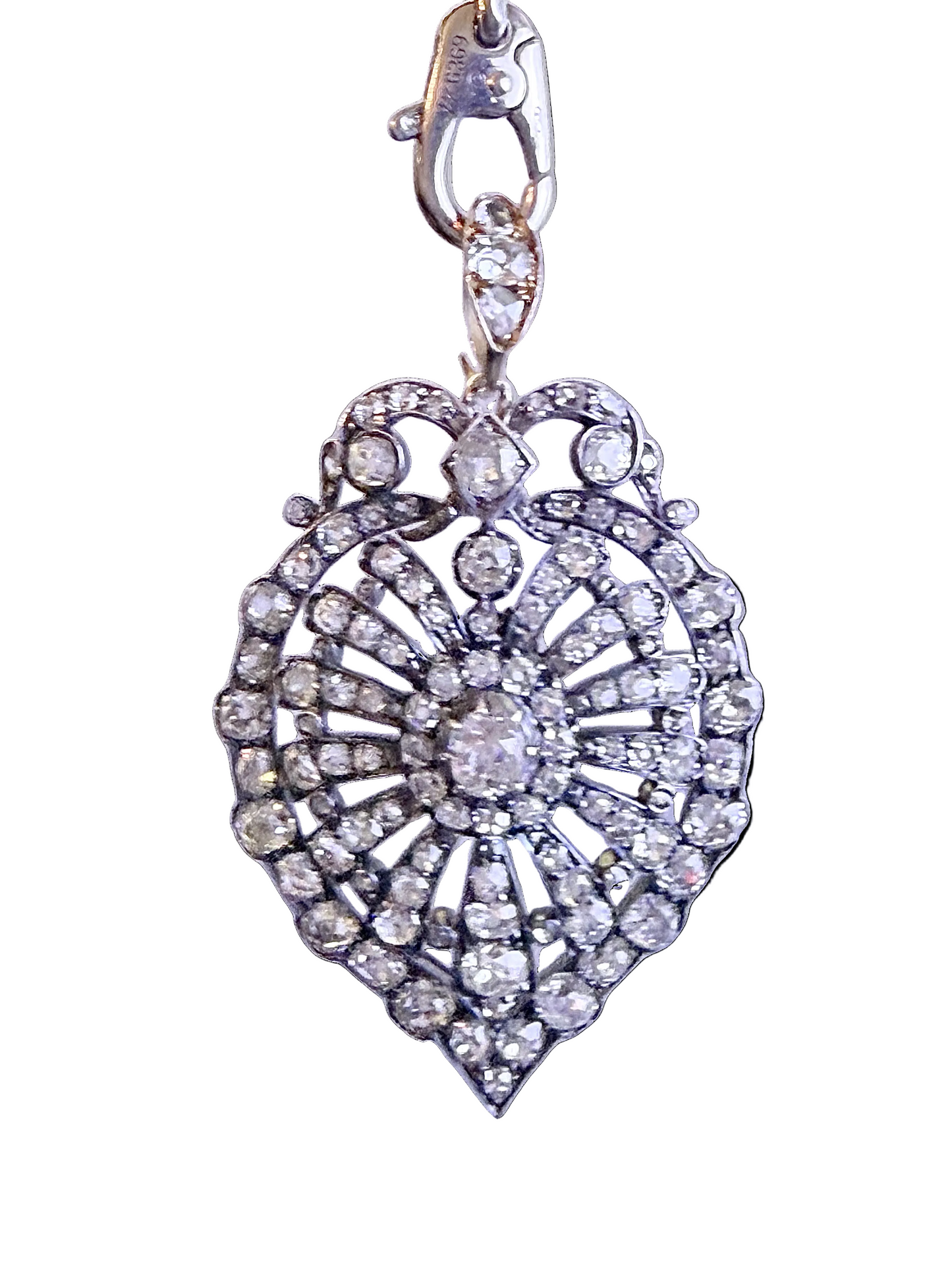 Victorian Diamond Heart Pendant