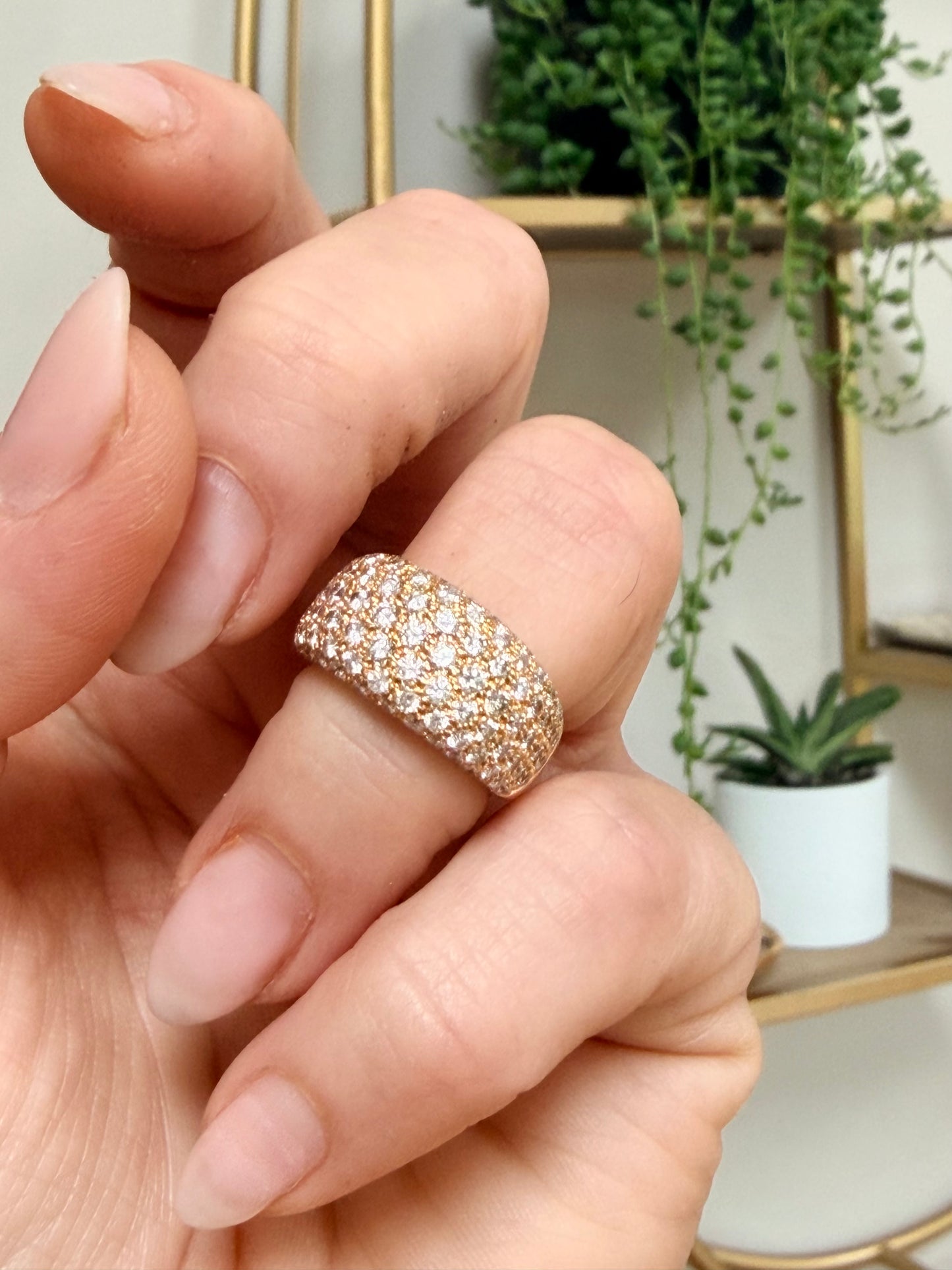 Vintage Cartier Pavé Set Diamond Ring