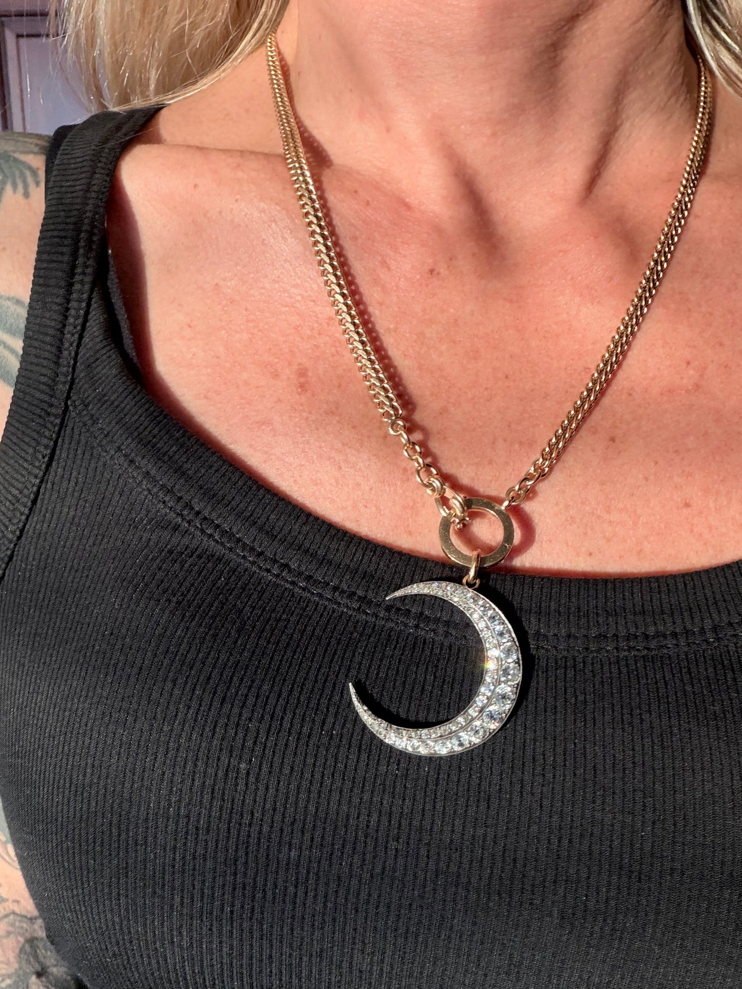 Vintage Double Curb Link Chain