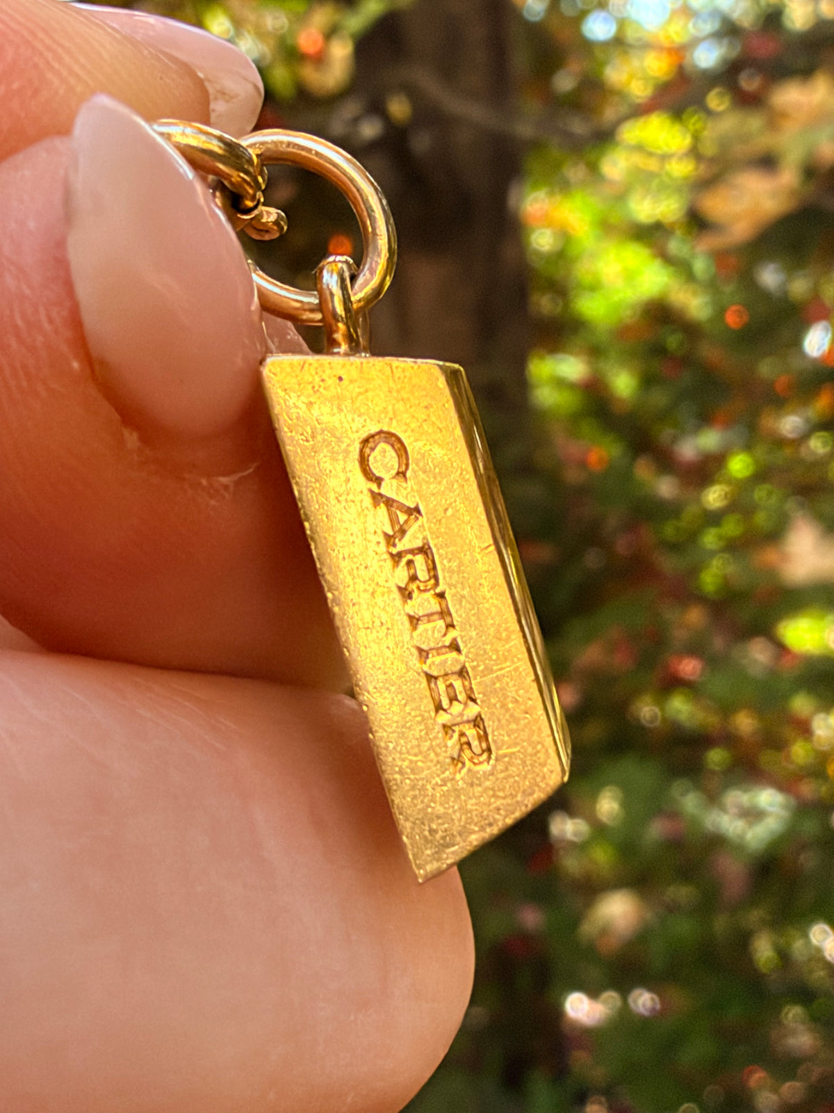 Vintage Cartier 1/2 Ounce Ingot Pendant