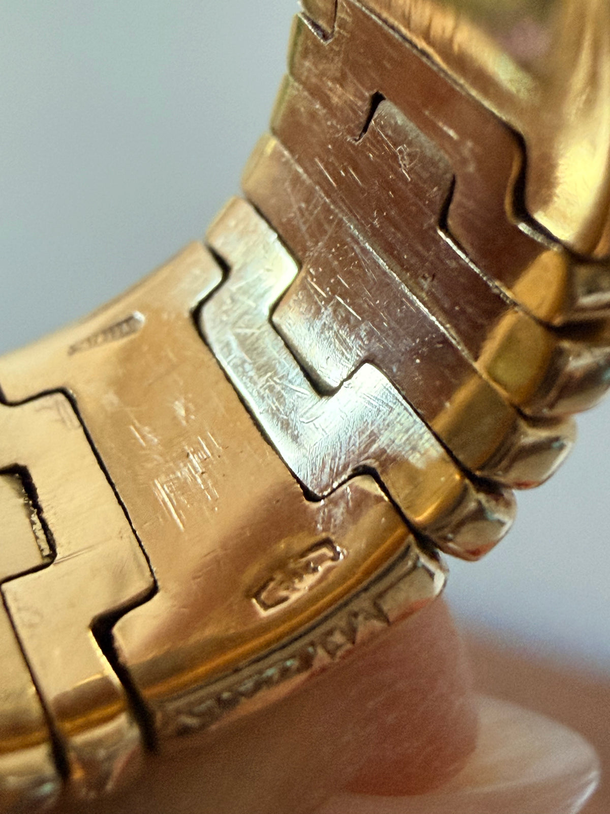 Vintage 1980s FRED Paris 18k Articulated Geometric Ring
