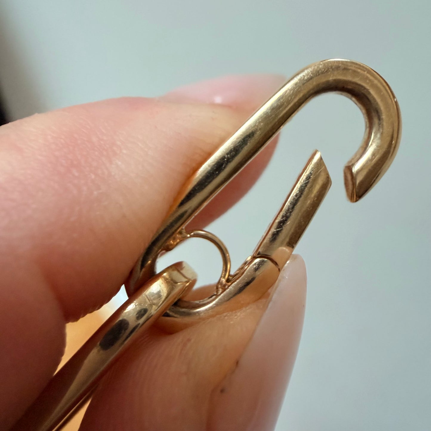 Vintage Diamond Paperclip Link Bracelet