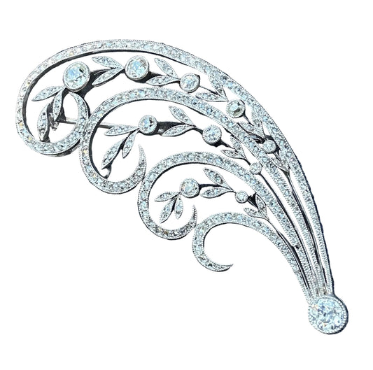 Edward Diamond Spray Brooch