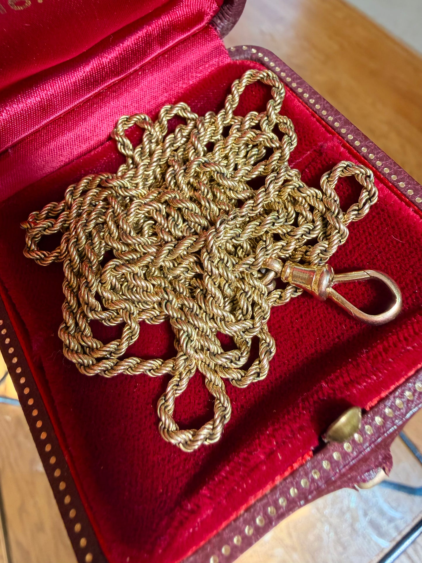 Georgian 15ct Gold Antique Rope Chain