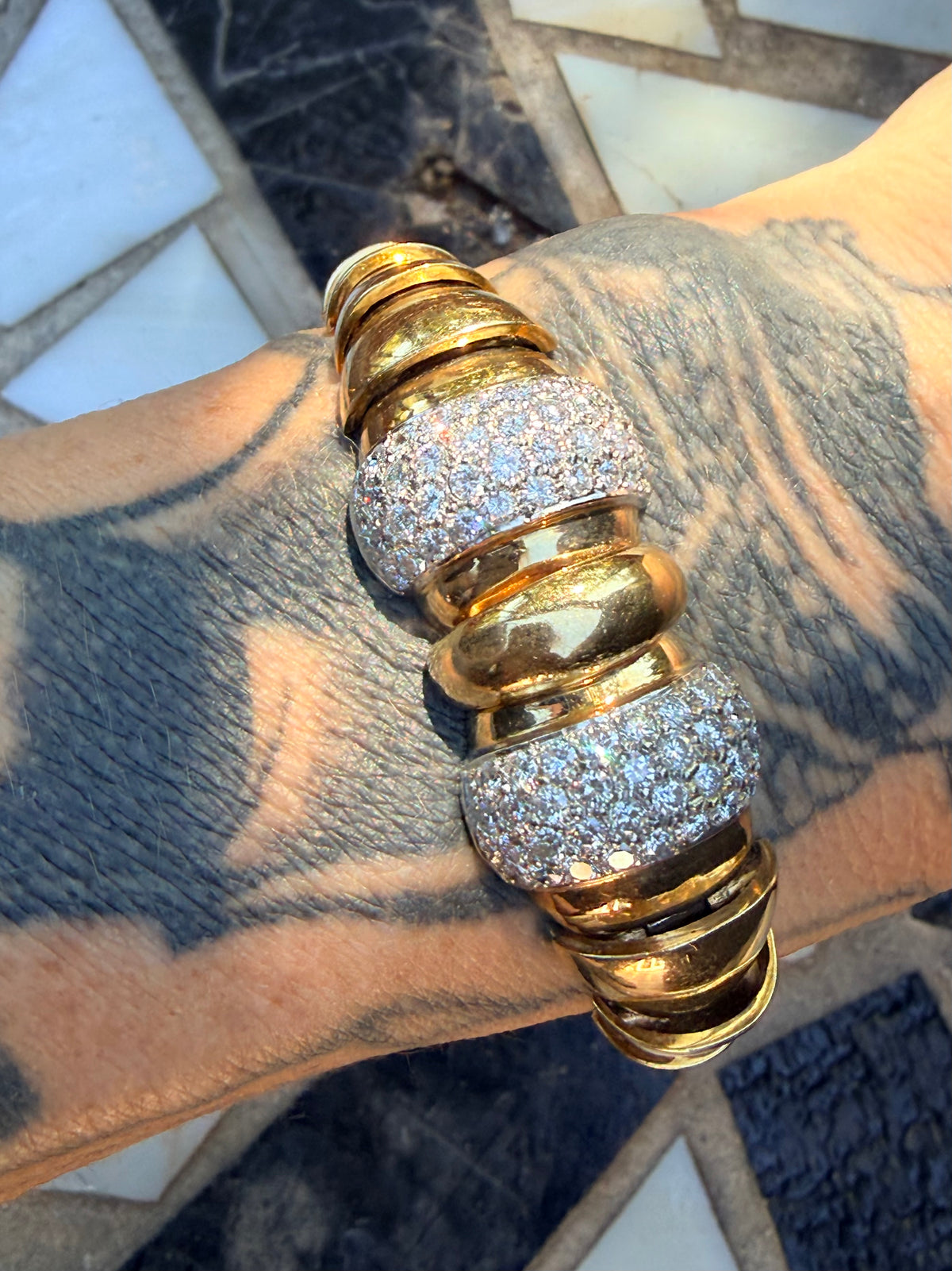 Vintage Articulated Diamond Bracelet