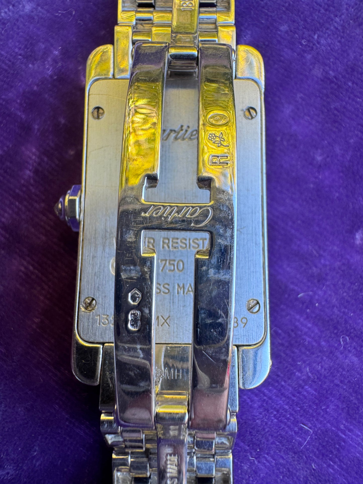 Cartier Tank Américaine 18k White Gold and Diamond Watch