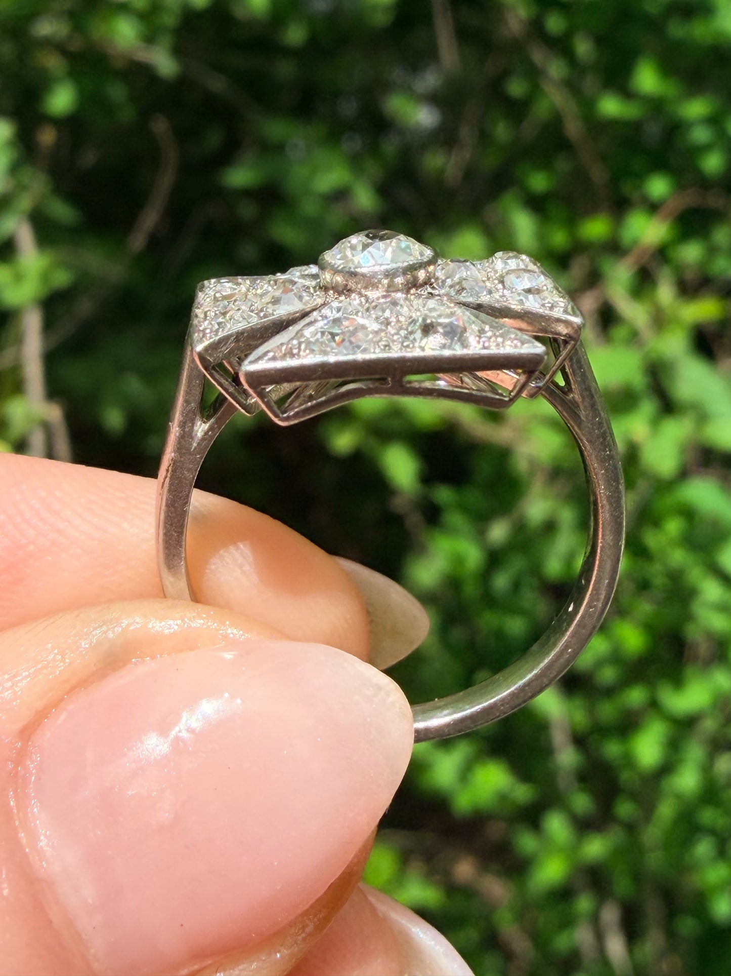 Maltese Cross Diamond Ring