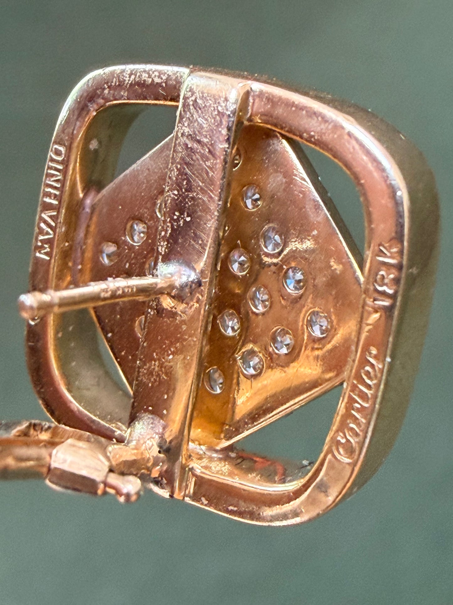 Vintage Cartier Dinh Van Diamond Earrings