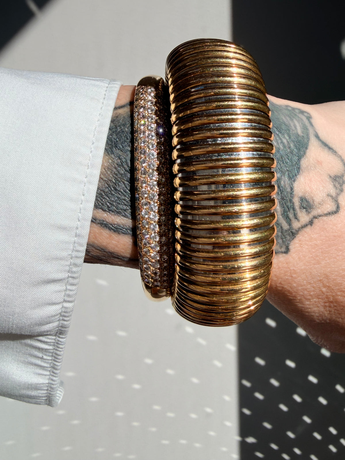 Vintage Cartier Tubogas Gold Bracelet