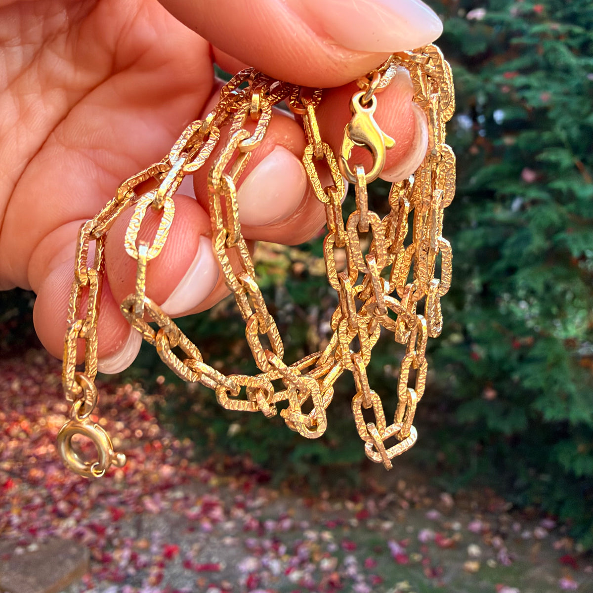 Vintage Brutalist Biker Chain