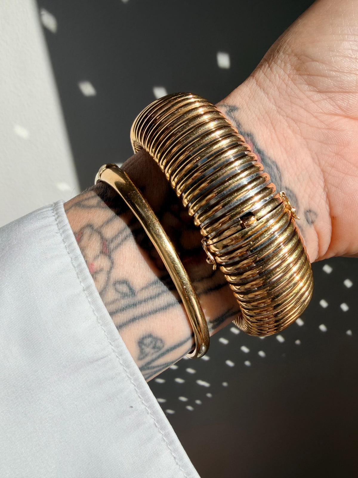 Vintage Cartier Tubogas Gold Bracelet