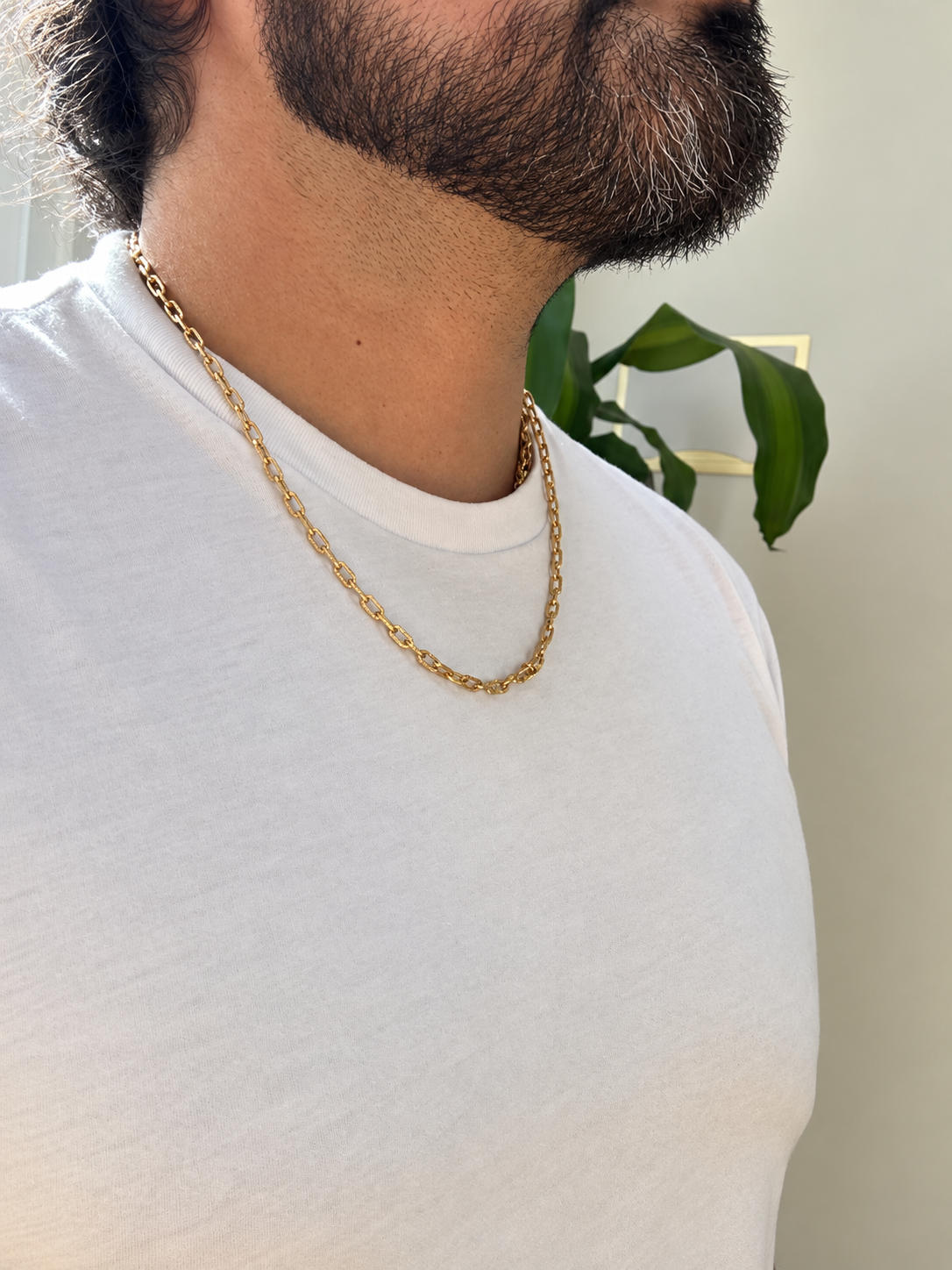 Vintage Brutalist Biker Chain