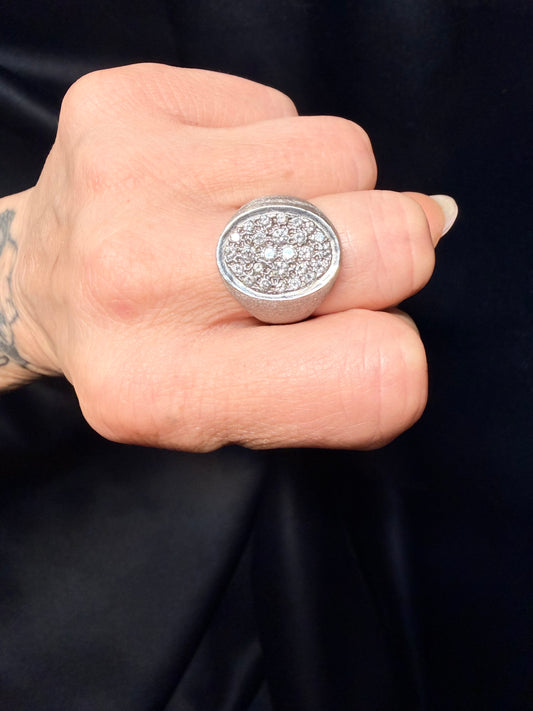 Vintage Diamond Signet Ring