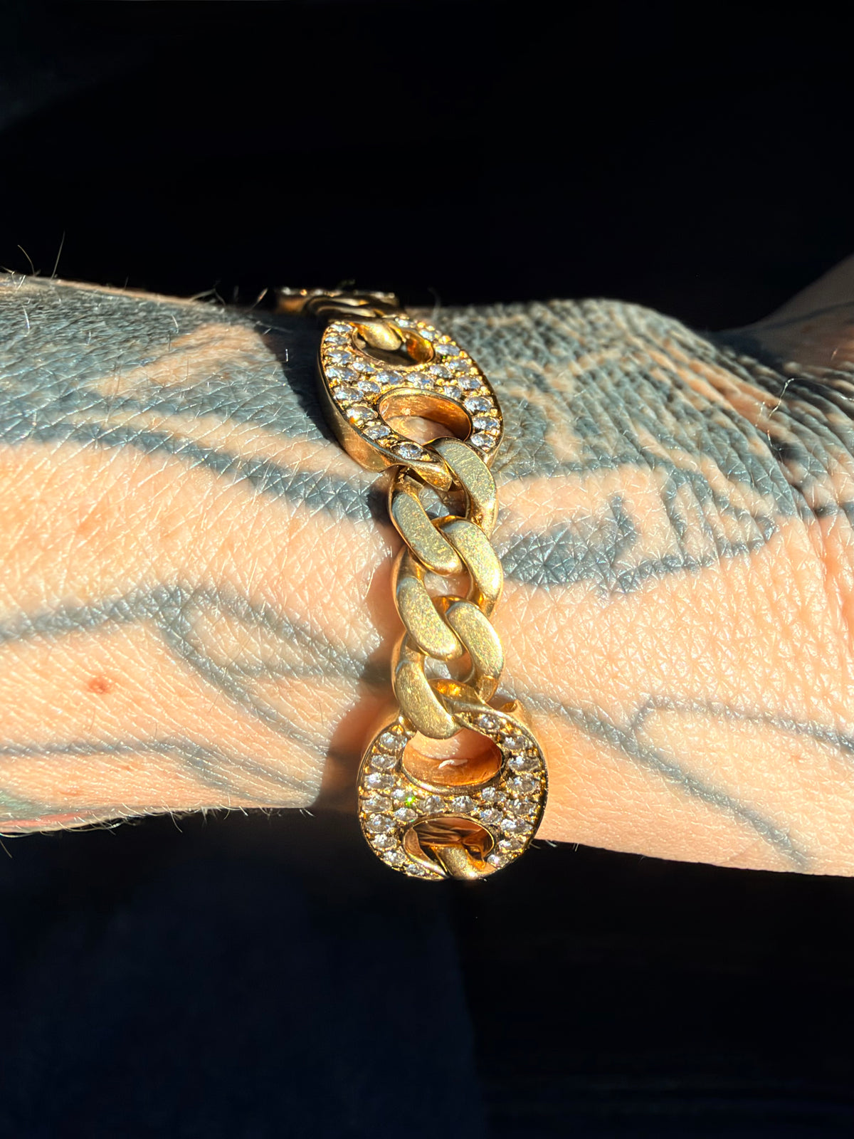 Vintage Bvlgari Diamond Anchor Bracelet