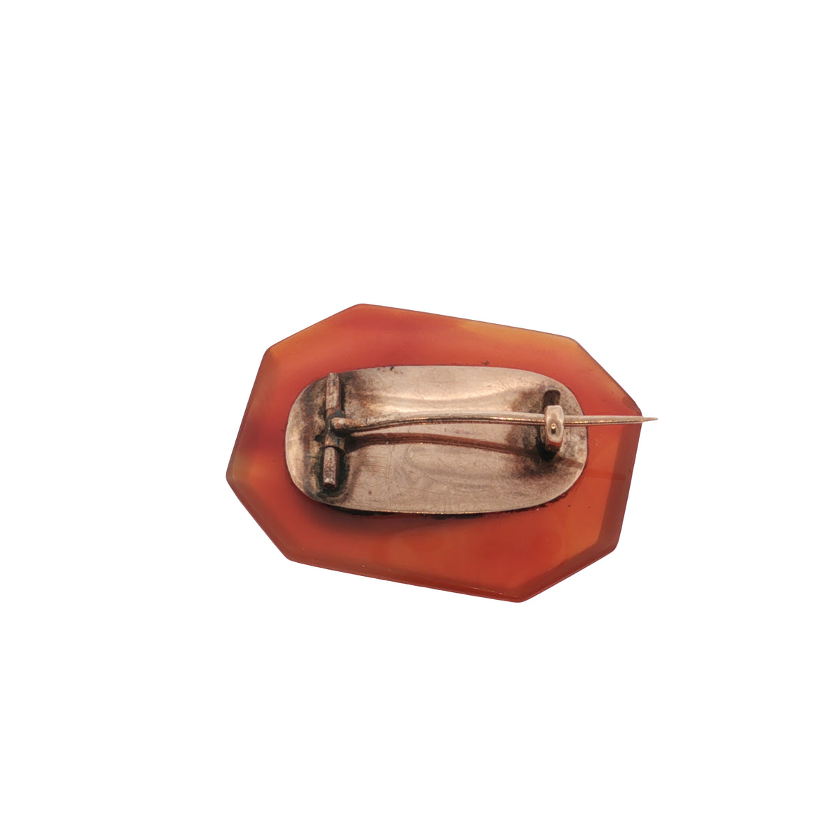 Antique Carnelian 14k Gold Brooch