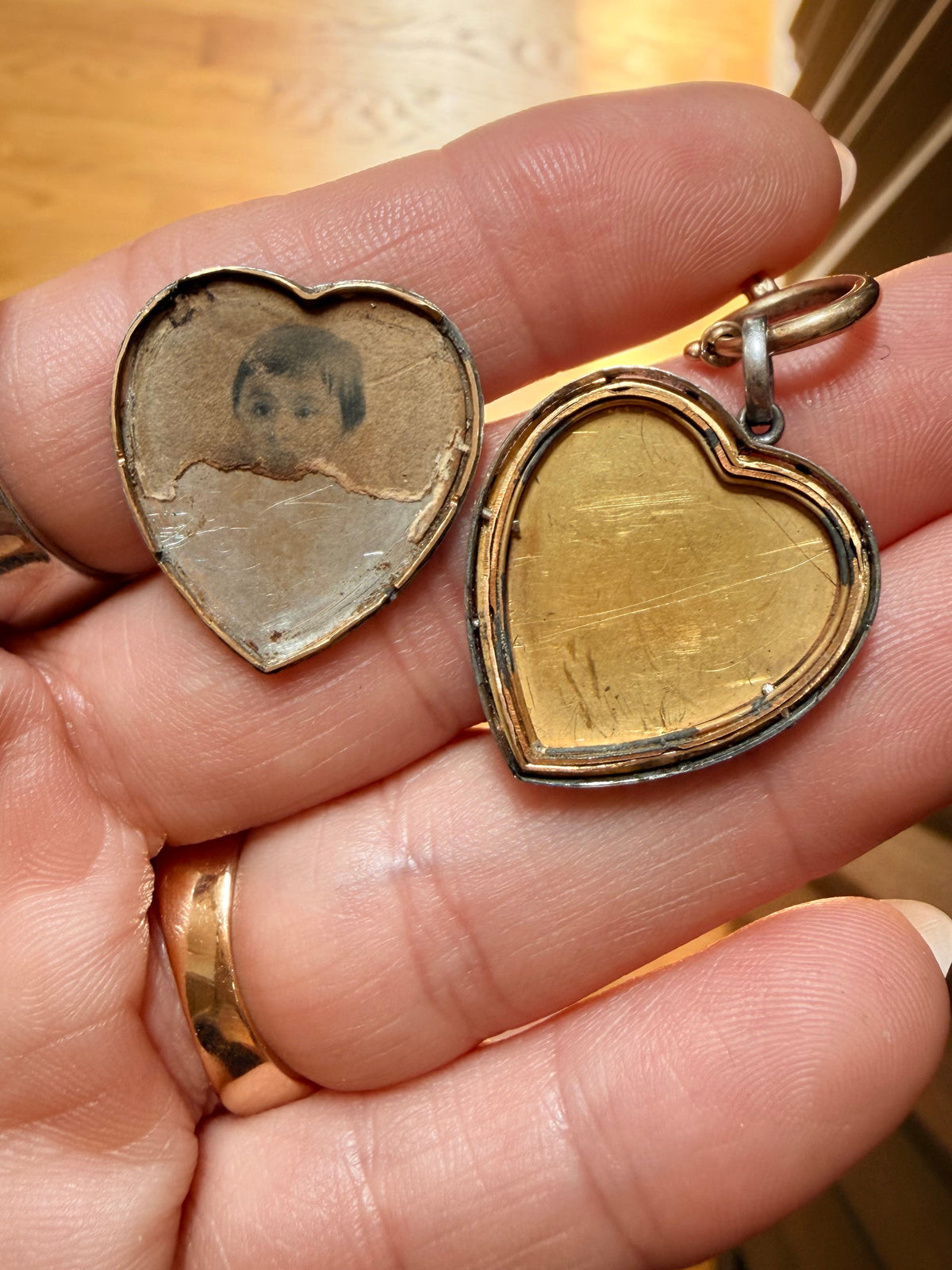 Art Deco Enamel and Diamond Heart Locket Pendant