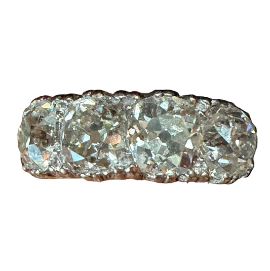 Victorian Old Mine Cut Diamond Ring