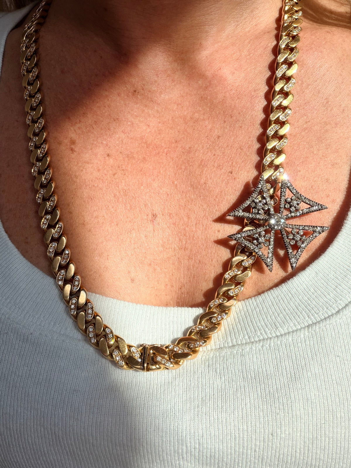 Vintage Bvlgari Diamond Necklace Bracelet Set