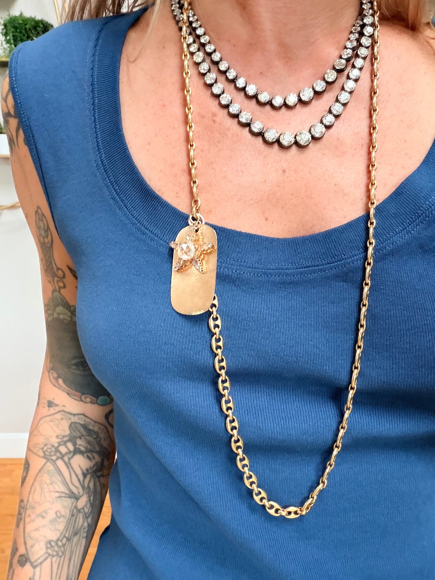 Vintage Georges L’Enfant Anchor Link Chain