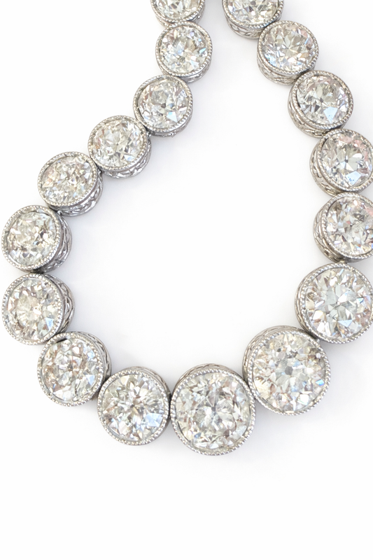 SOLD - Art Deco Diamond Line Bracelet
