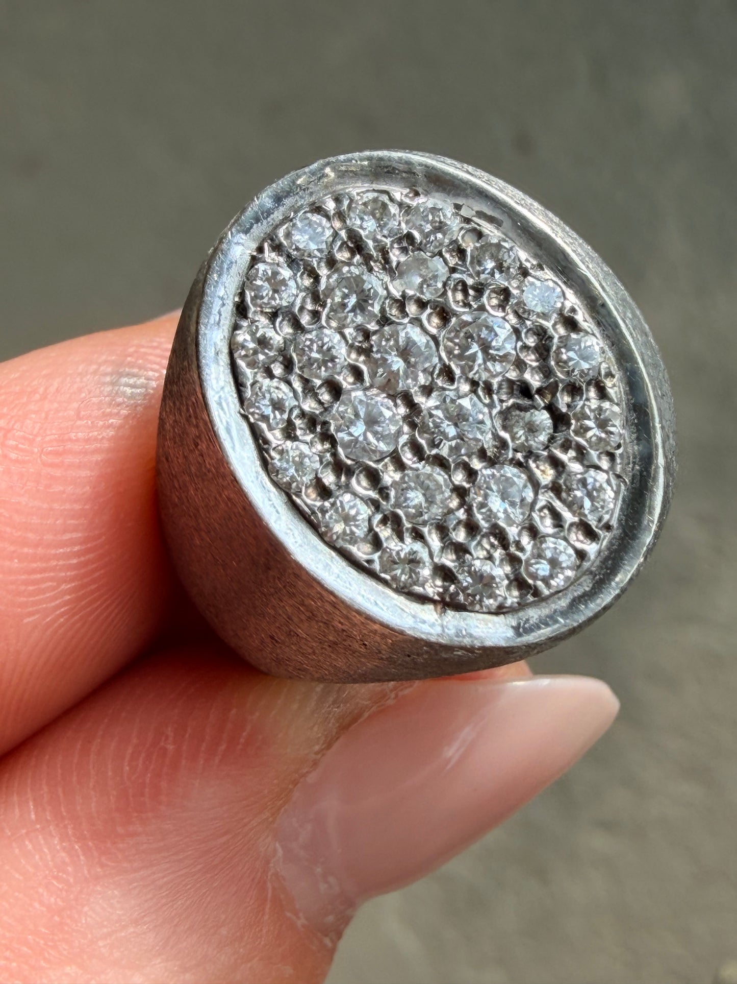 Vintage Diamond Signet Ring