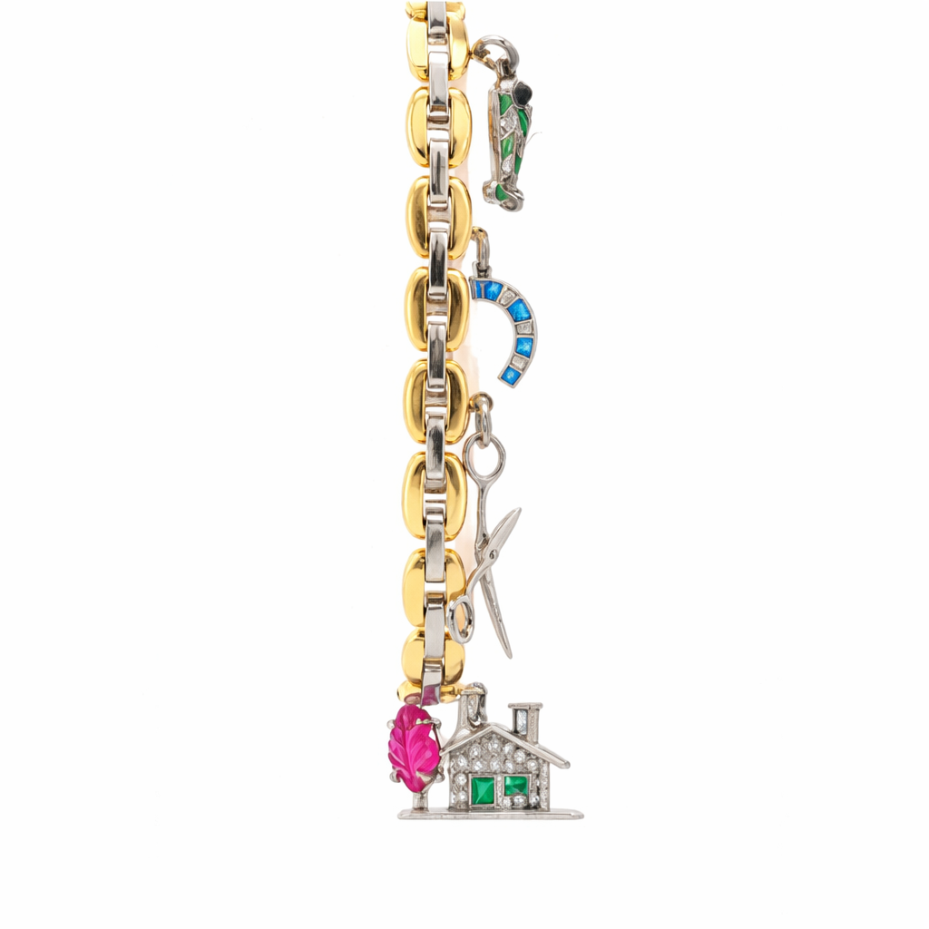 Art Deco Cartier Charm Bracelet