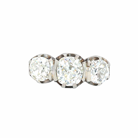 Art Deco Three Stone Diamond Ring