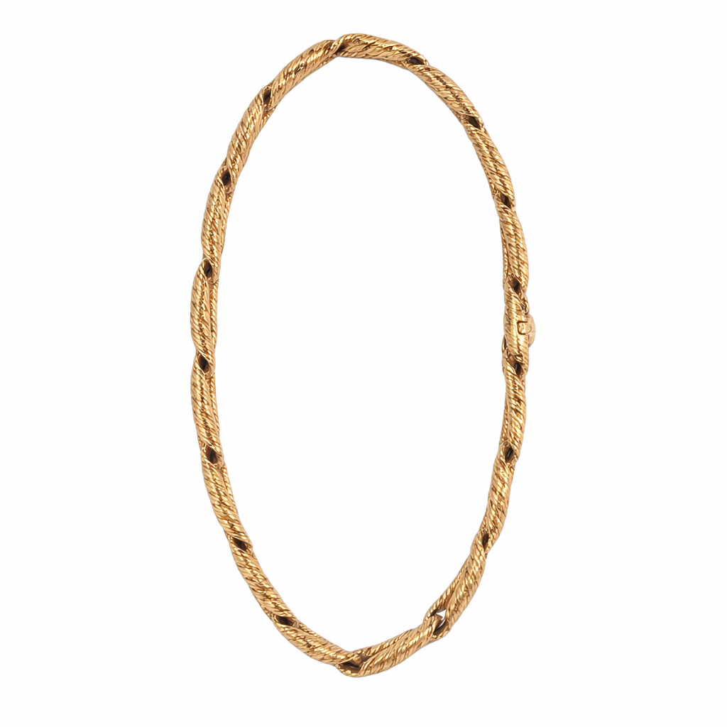 Vintage Van Cleef and Arpels Textured Link Bracelet