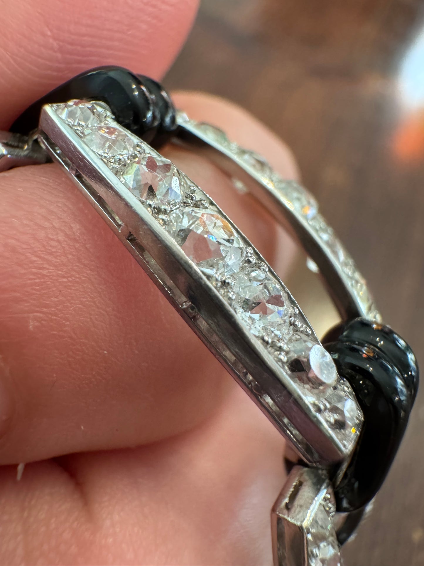 Fontana Art Deco Diamond & Onyx Bracelet