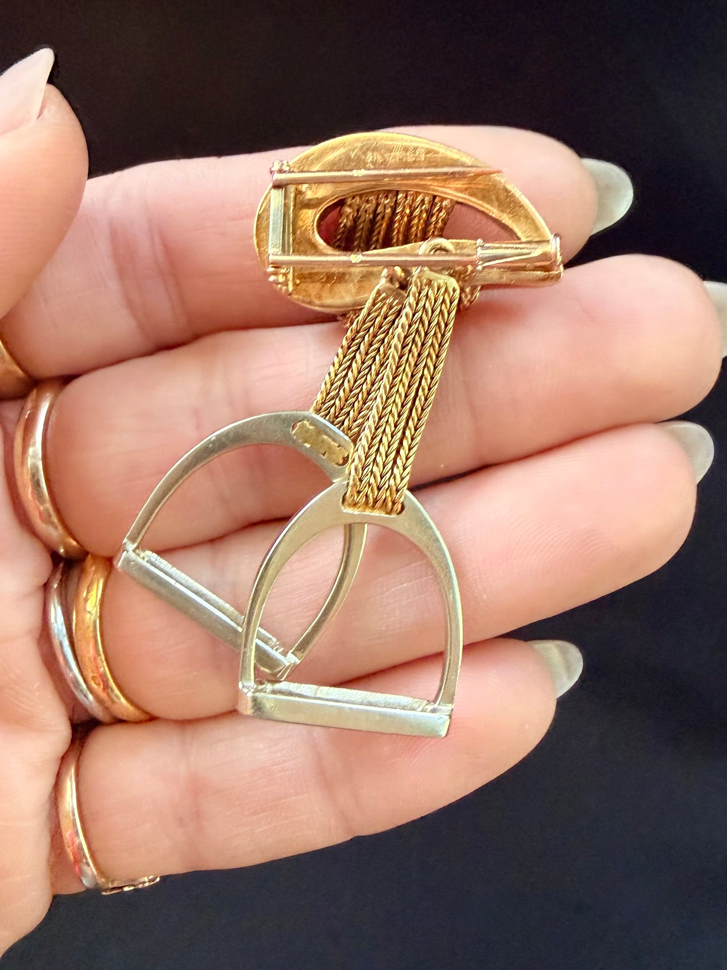 Vintage Hermès Horsebit Brooch