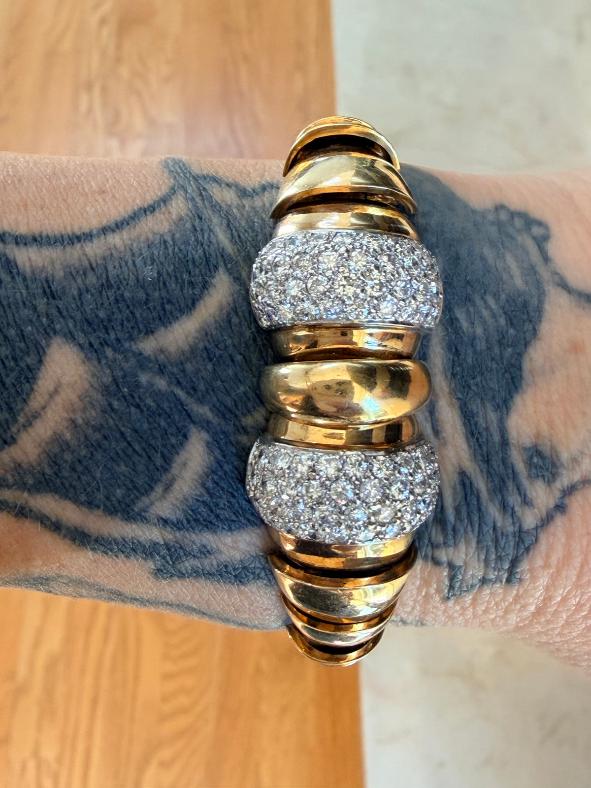 Vintage Articulated Diamond Bracelet