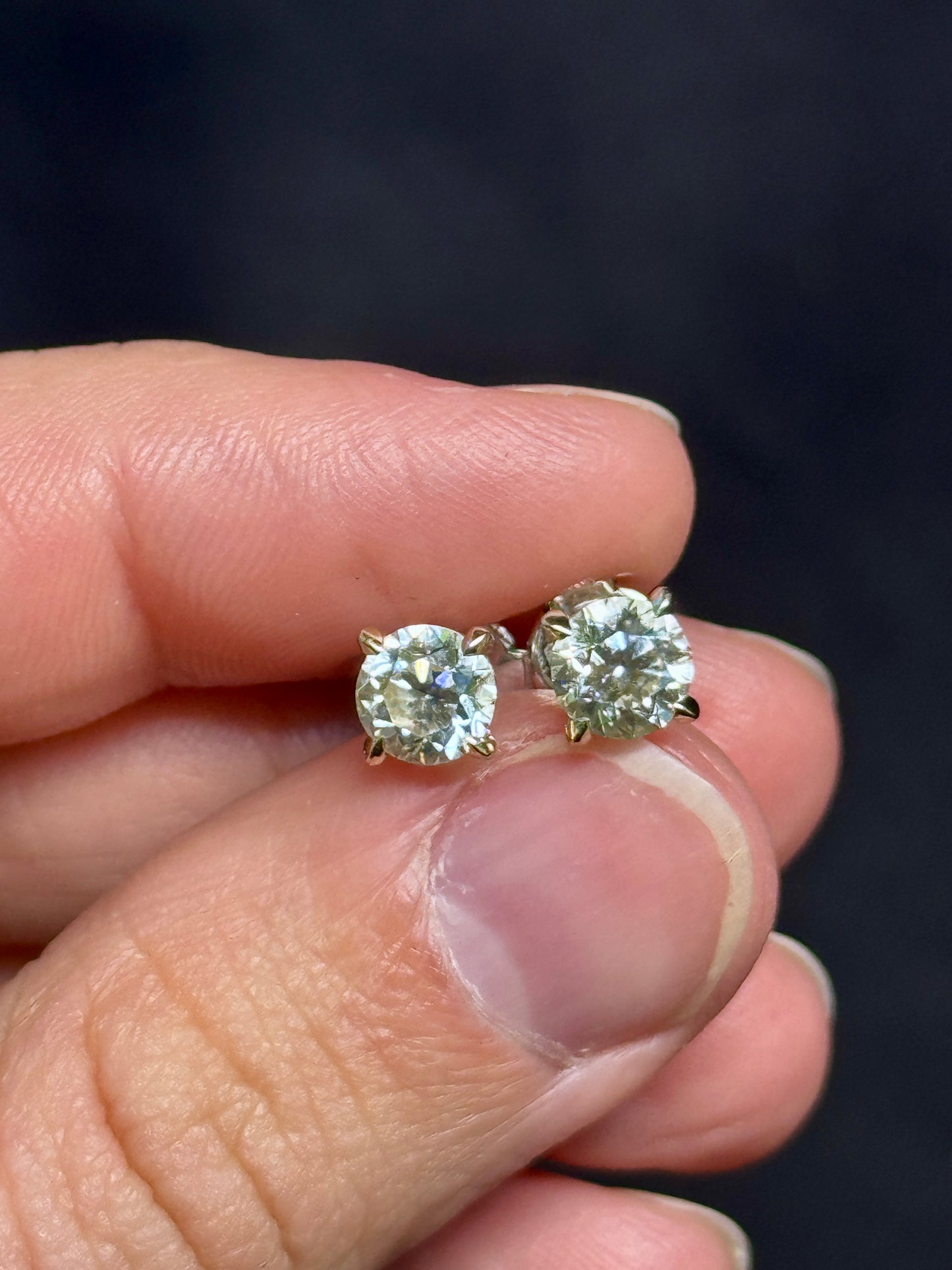 Vintage Cartier Diamond Studs