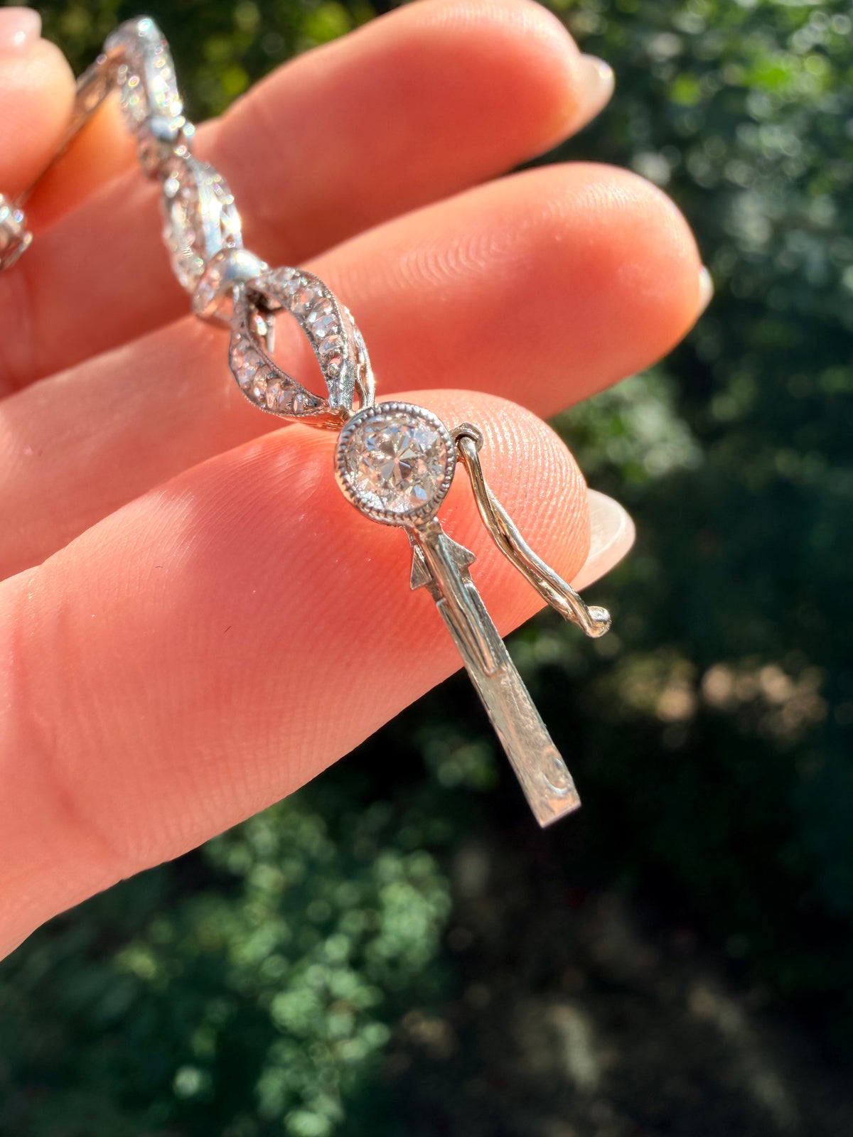 Art Deco Old Cut Diamond Bracelet