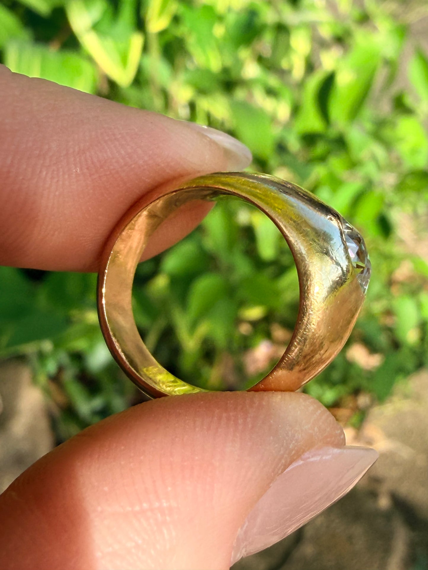 Old European Cut Diamond Dome Ring