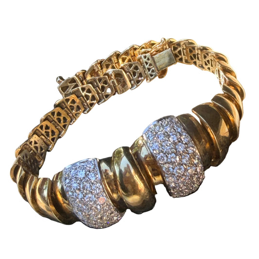 Vintage Articulated Diamond Bracelet