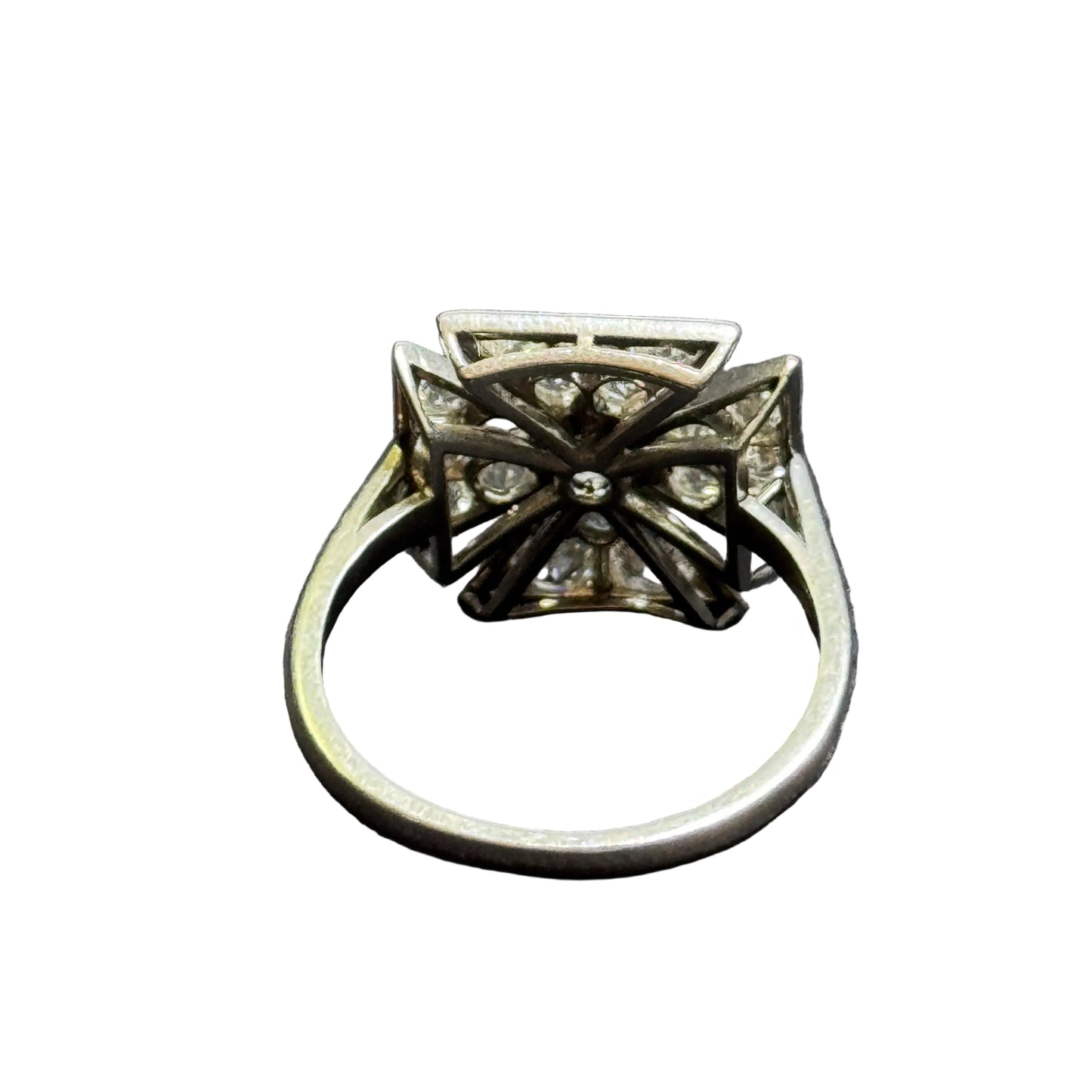 Maltese Cross Diamond Ring