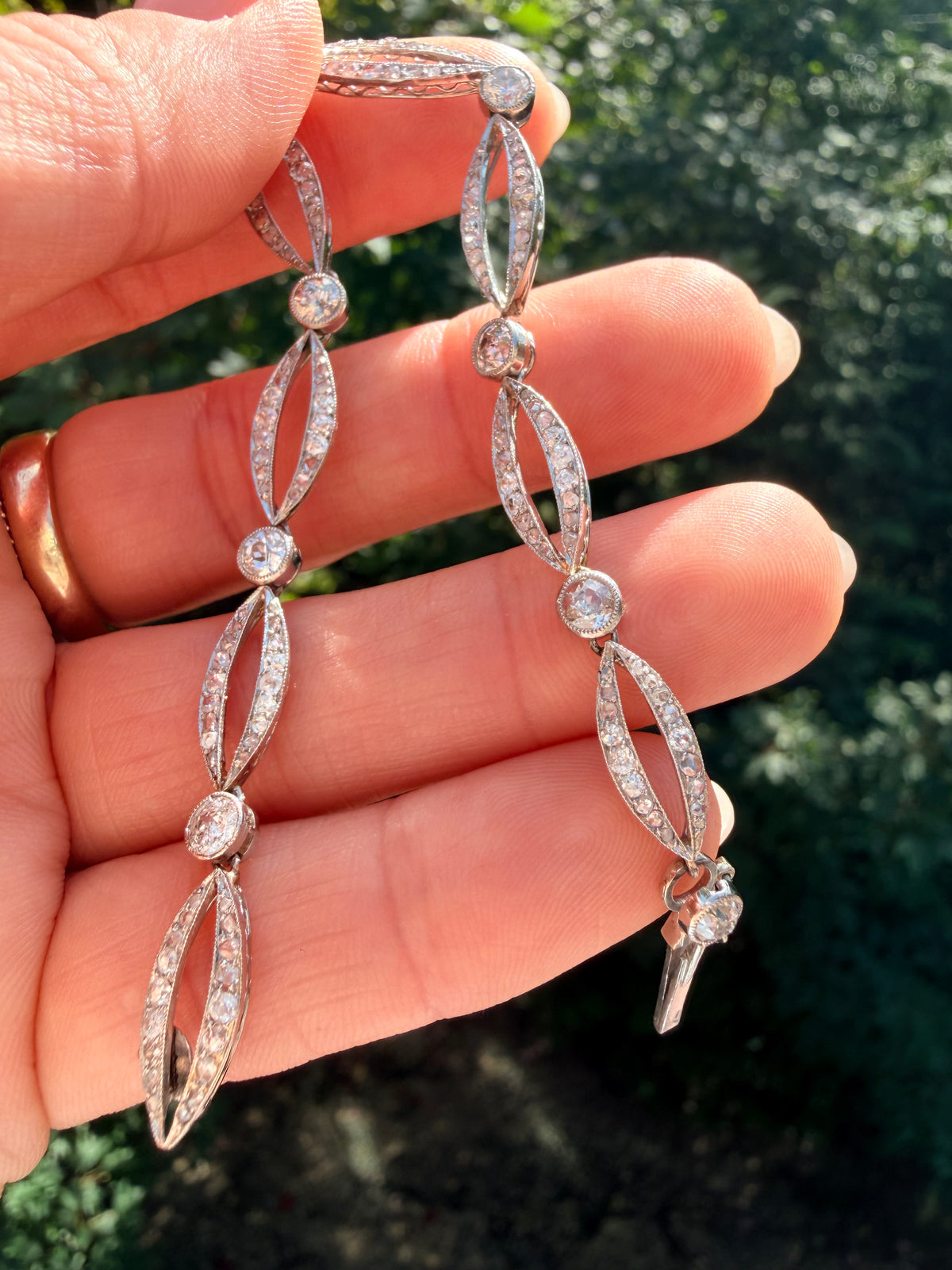 Art Deco Old Cut Diamond Bracelet