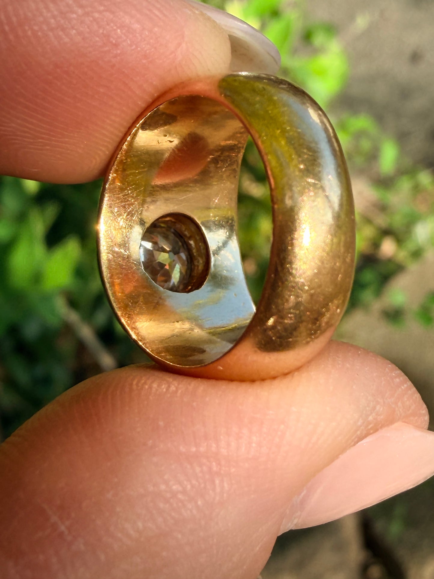 Old European Cut Diamond Dome Ring
