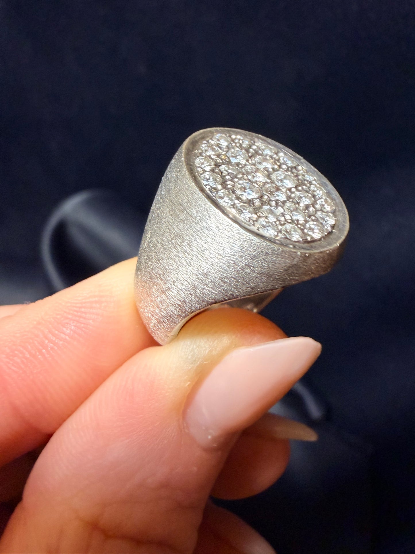 Vintage Diamond Signet Ring