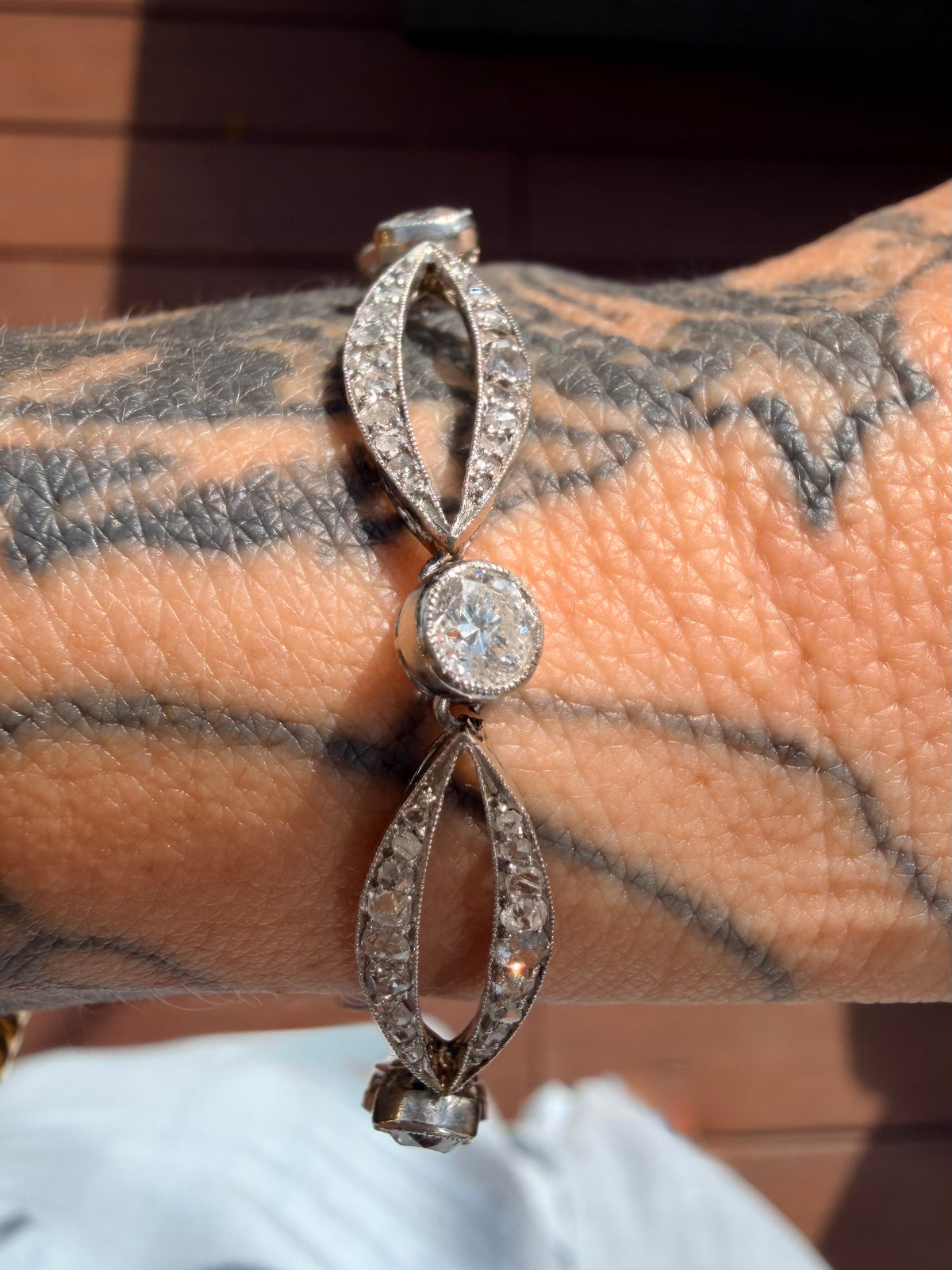 Art Deco Old Cut Diamond Bracelet