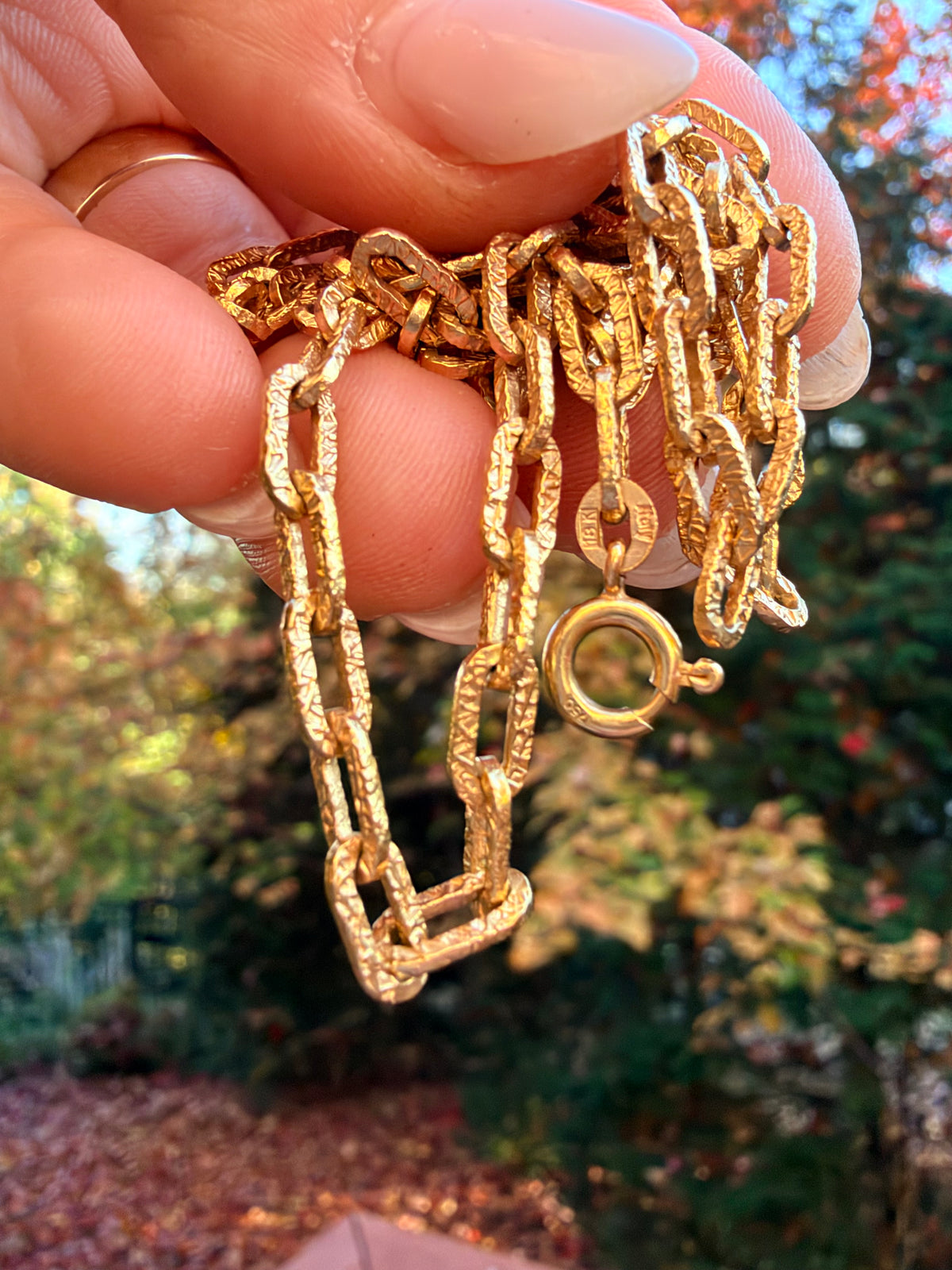 Vintage Brutalist Biker Chain