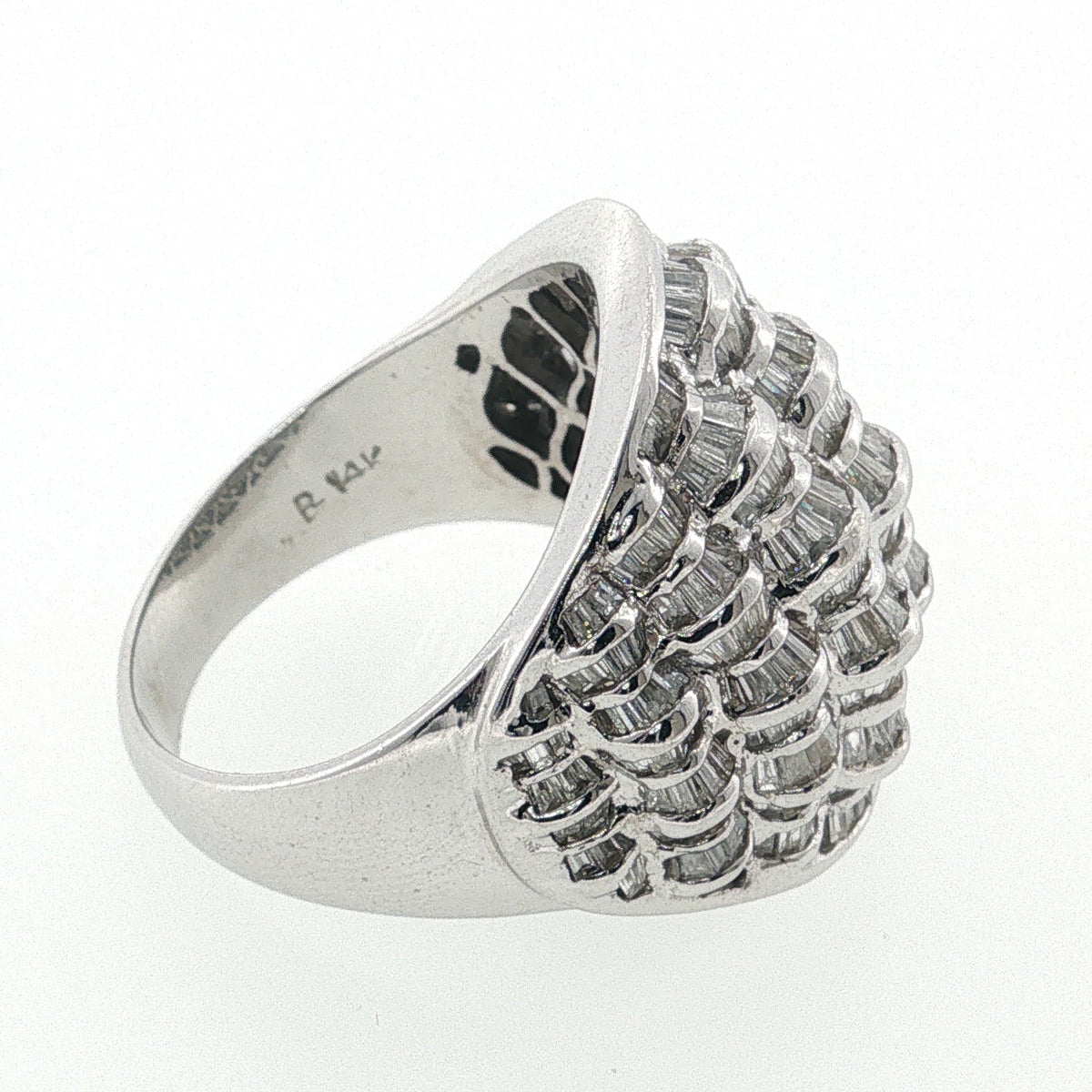 Vintage Diamond Basketweave Ring