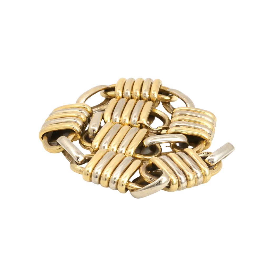 Vintage Bvlgari Alternating Lock Link Bracelet