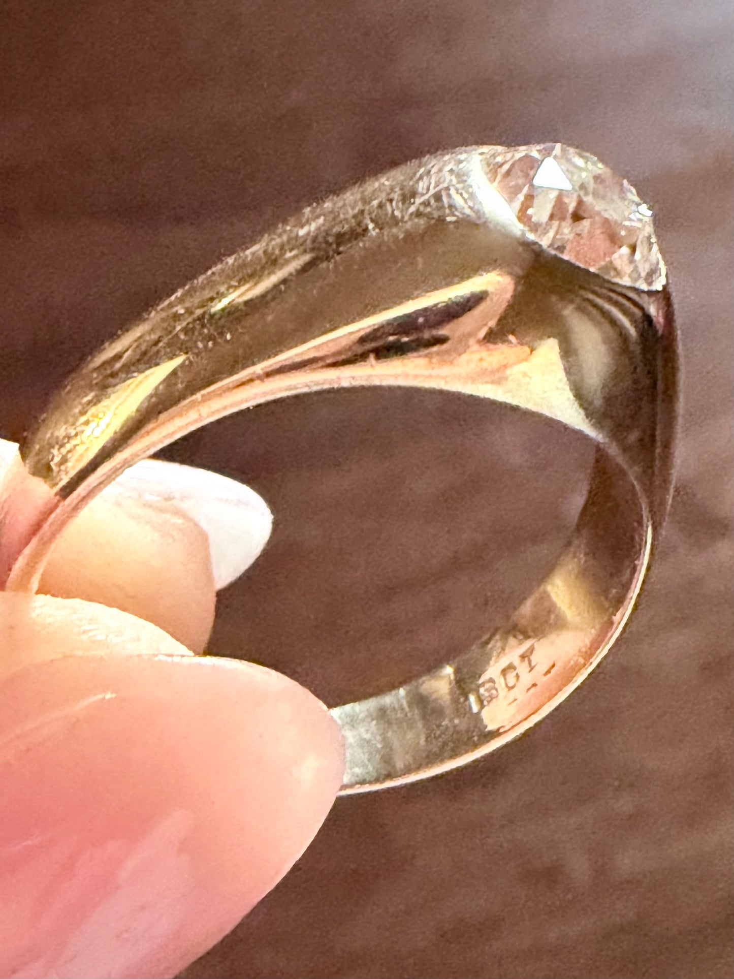 Vintage Old Mine Cut Diamond Ring