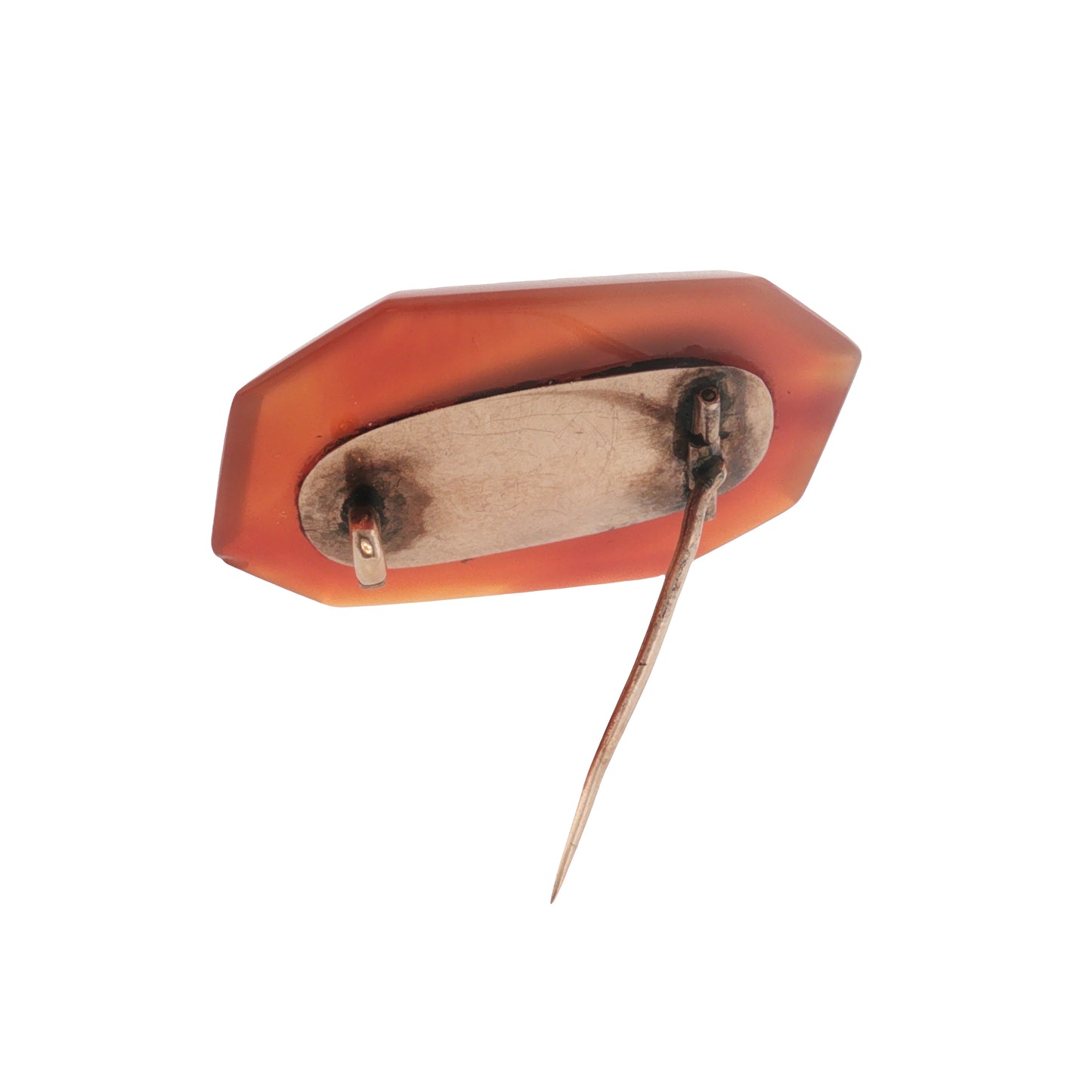 Antique Carnelian 14k Gold Brooch