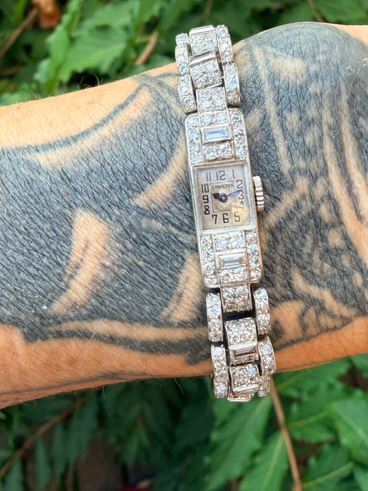 Charlton French Diamond Deco Watch