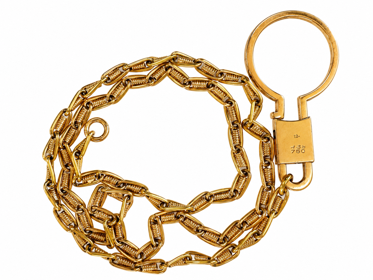 Antique Spiral Link Watch Chain