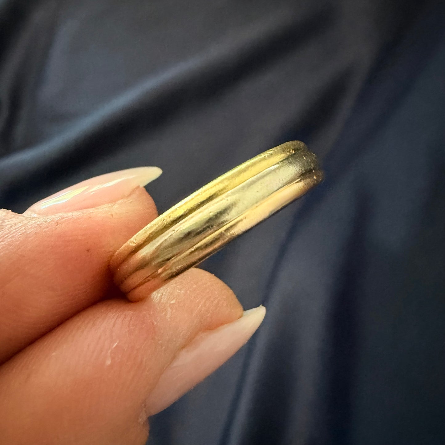 Vintage Cartier Tri-Color Gold Trinity Band