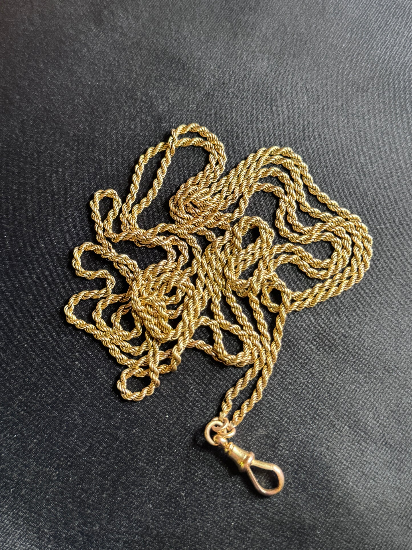 Georgian 15ct Gold Antique Rope Chain