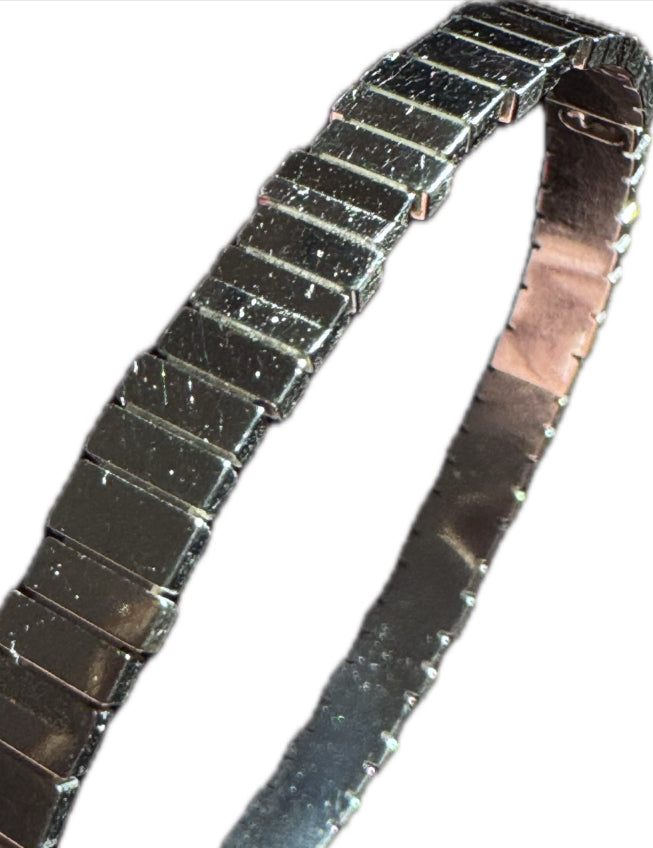 Dior 18k White Gold Mirror Bars Bangle